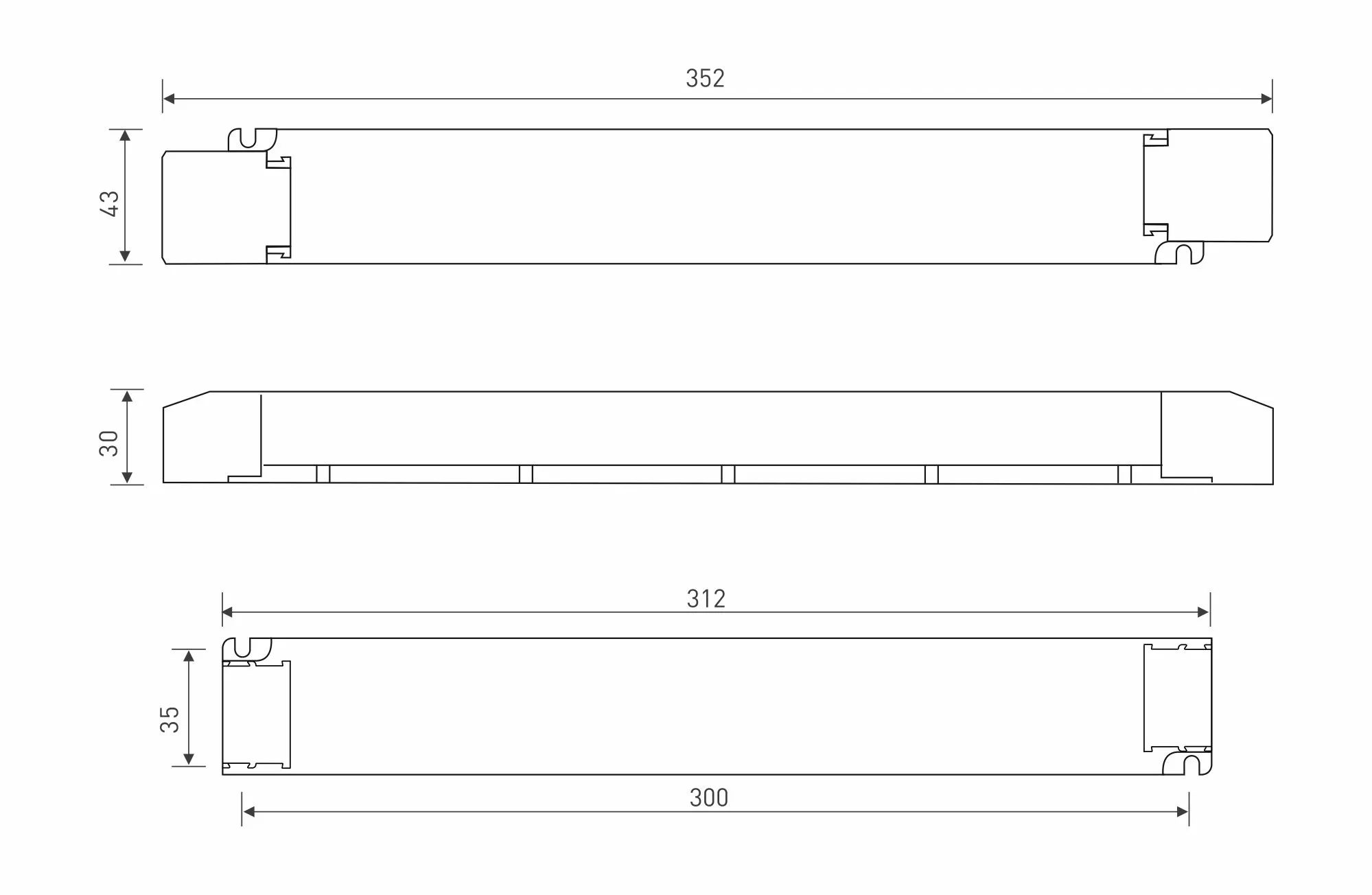 DMX512/RDM/Push DIM/CCT, 0-100% Dim, CV 150W, 12Vdc 12.5A, 200-240Vac, IP20, 5yrs Warranty. LM-150-12-G2M2  LTECH DMX Constant Voltage